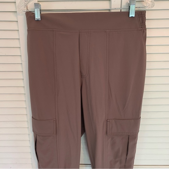 Athleta Chelsea Utility Jogger Pants Women 6 Mineral Brown Featherweight Stretch - Picture 2 of 16